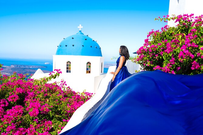 1-Hour Flying Dress Photoshoot, Instagram spots - What this Santorini photoshoot is really like