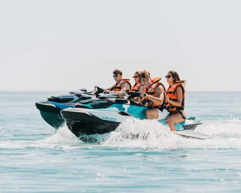 Andratx: Jet Ski Tour with Cave Visits and free Photos - The first ride: speed along the Andratx coast