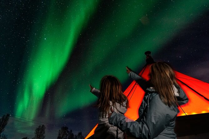 Aurora Safari Chase by big bus, free Photos, toilet onboard - The second chase and the return to Tromsø