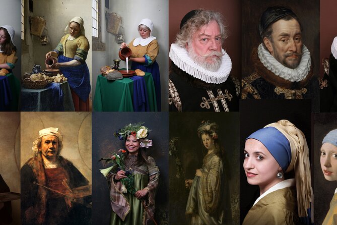 Become a Dutch Art Piece Photo Shoot in Amsterdam - Single Portrait - Best for Couples, Families, and Art Lovers