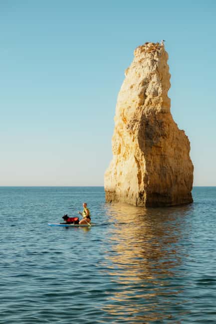 Benagil: Paddle Board Experience in Benagil Cave & 4k Photos - Starting at Carvalho Beach through the limestone tunnel
