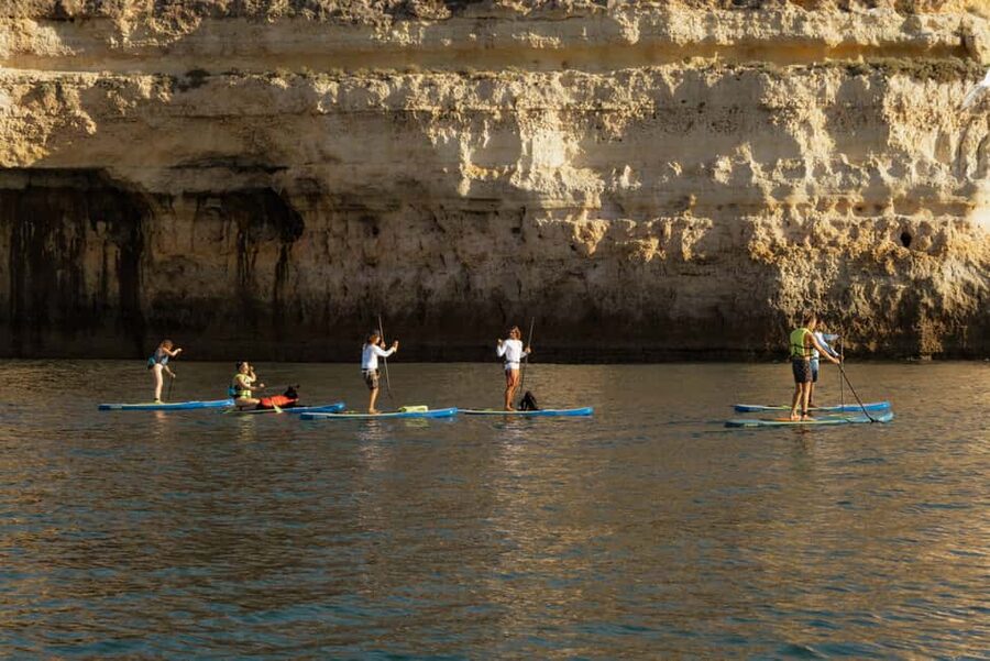 Benagil: Paddle Board Experience in Benagil Cave & 4k Photos - Marinha Beach and the smaller caves