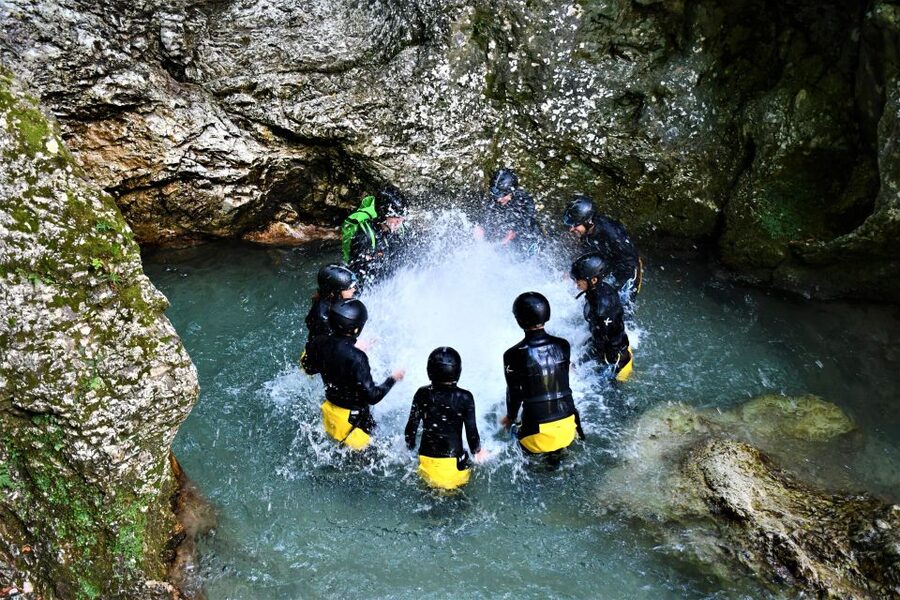 Bovec: 100% Unforgettable Canyoning Adventure + FREE photos - One and a half hours in the natural water park