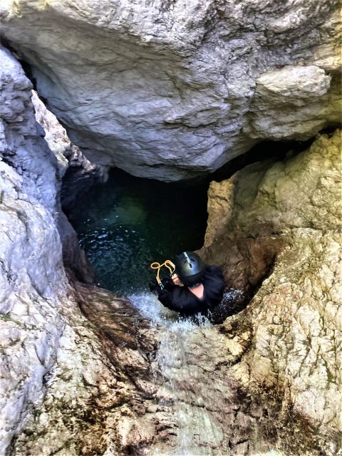 Bovec: 100% Unforgettable Canyoning Adventure + FREE photos - The 12-meter waterfall rappel