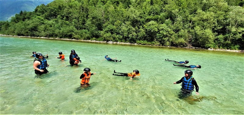 Bovec: Kinder Rafting on Soča River from 4years +FREE photos - How long are you really on the raft?