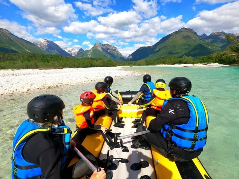 Bovec: Kinder Rafting on Soča River from 4years +FREE photos - The value of $70 per person