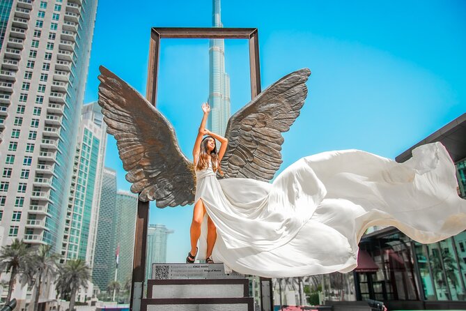 Burj Khalifa Flying Dress Instagram Videography Shoot - Key points at a glance