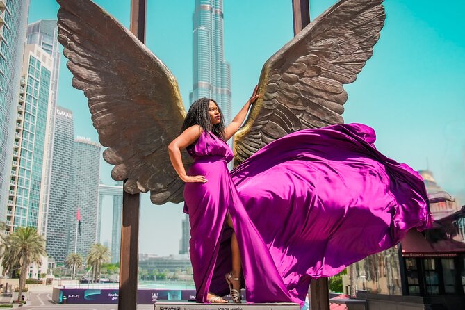 Burj Khalifa Flying Dress Instagram Videography Shoot - Is $237.27 good value for two people?