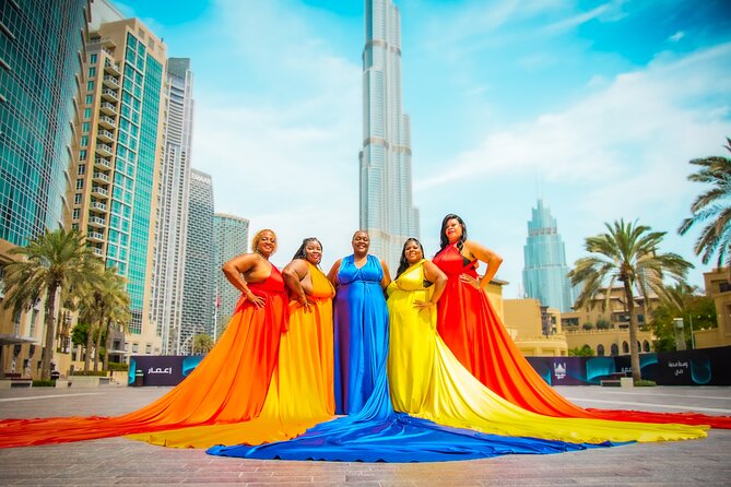 Burj Khalifa Flying Dress Instagram Videography Shoot - The Burj Khalifa and Downtown Dubai stops