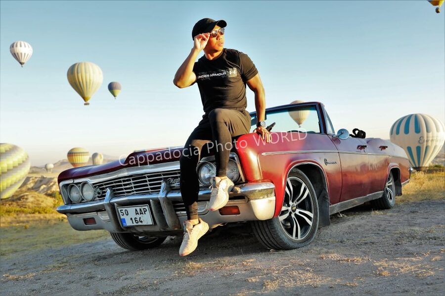 Cappadocia Photo Shoot with Classic Car and Flying Dress - What the $472 group price really buys