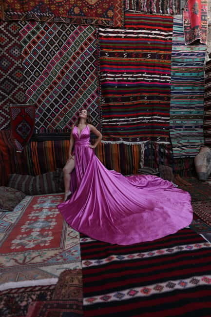 Cappadocia: Photo Shooting With Flying Dress & Carpet House - What happens during the 30 minutes
