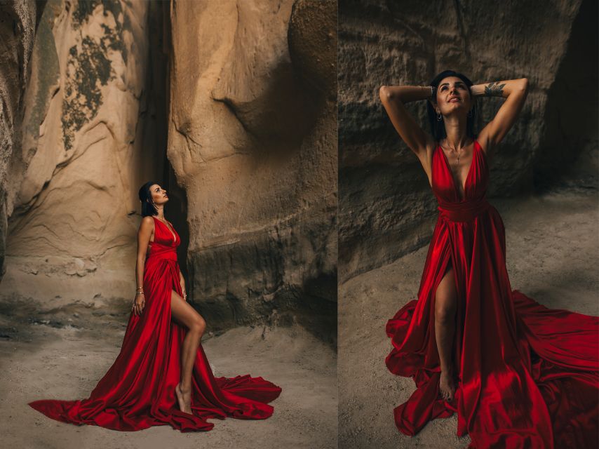 Cappadocia: Photo Shooting With Flying Dresses - Second stop: Love Valley at sunrise