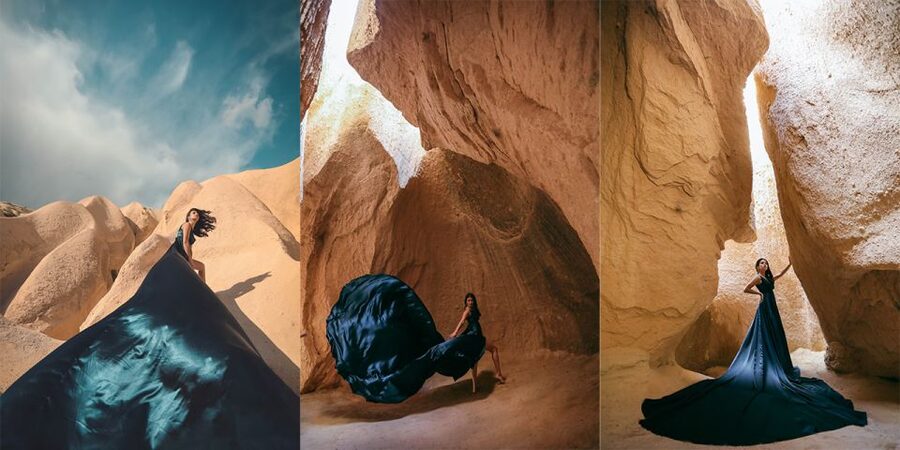 Cappadocia: PhotoShoot with Balloons. Flying Dress included. - Hotel pickup from Nevşehir or Kayseri