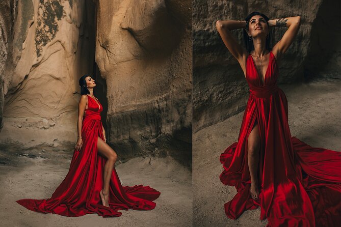 Cappadocia Photoshooting with Flying Dress - Love Valley during the golden hour