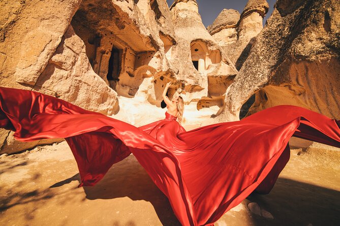 Cappadocia Private Flying Dress & Hot Air Balloon Photoshoot - Balloons are the prize, not a guarantee