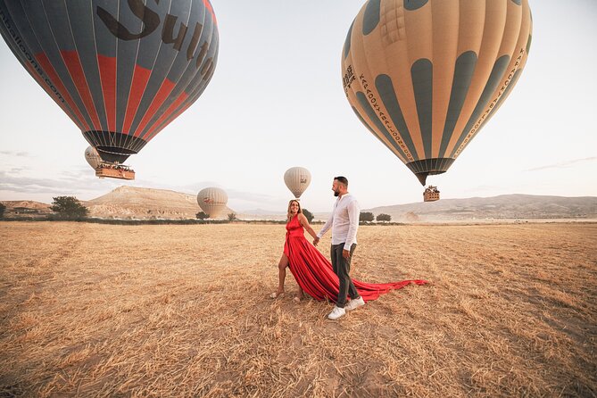 Cappadocia Private Flying Dress & Hot Air Balloon Photoshoot - Photos, raw files, and the Instagram Reel option