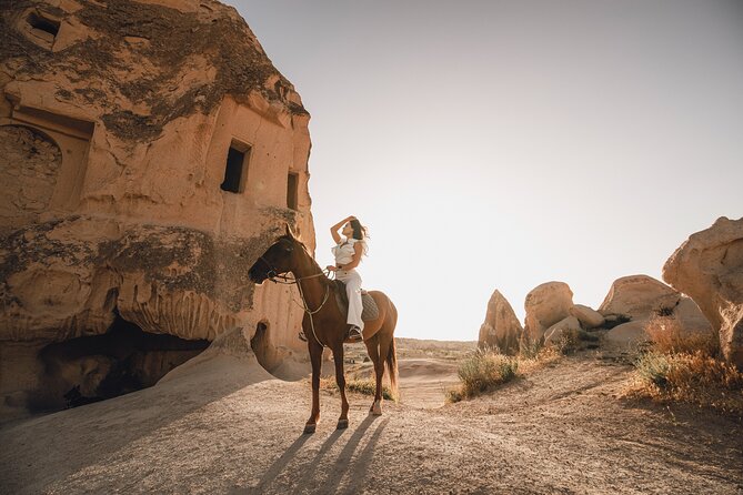 Cappadocia Private Flying Dress & Hot Air Balloon Photoshoot - Rose Valley: soft light and textured rock