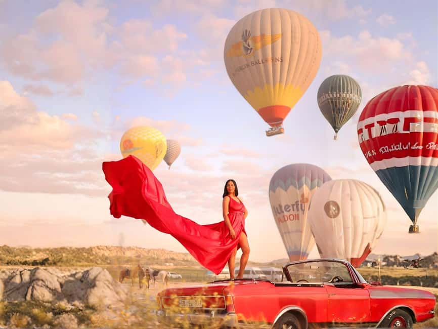 Cappadocia: Private Photo Shoot with Flying Dress & Horses - Love Valley gives you the classic rock backdrop