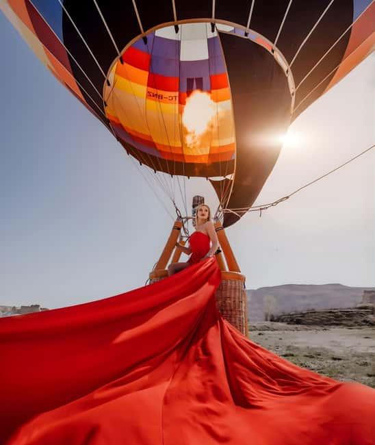 Cappadocia: Private Photo Shoot with Flying Dress & Horses - Flying dresses, horses, and styled sets