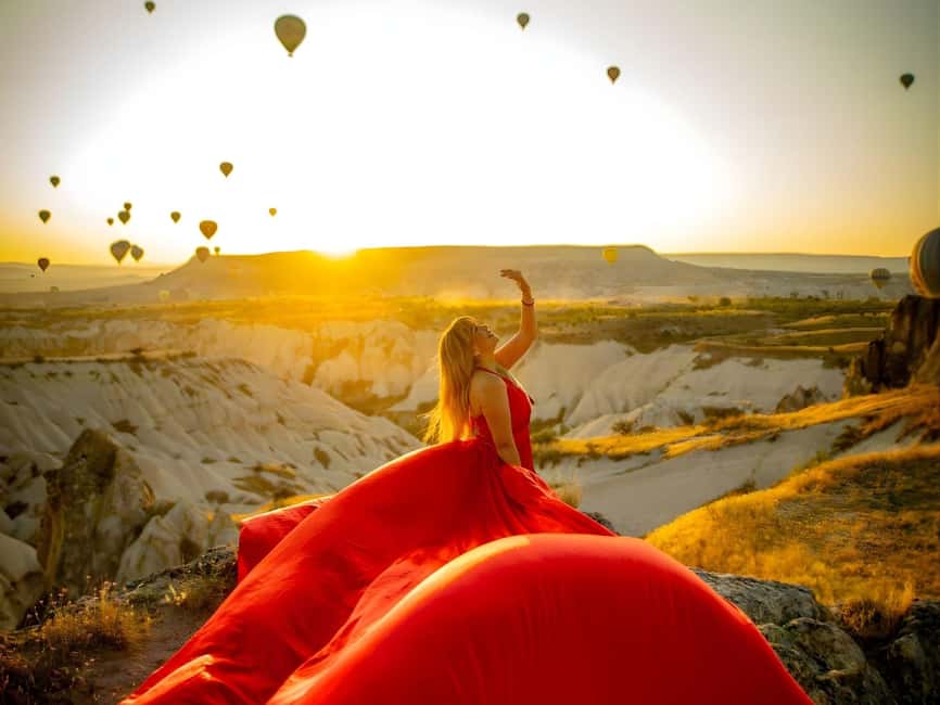 Cappadocia: Private Photo Shoot with Flying Dress & Horses - Hotel pickup keeps the morning simple