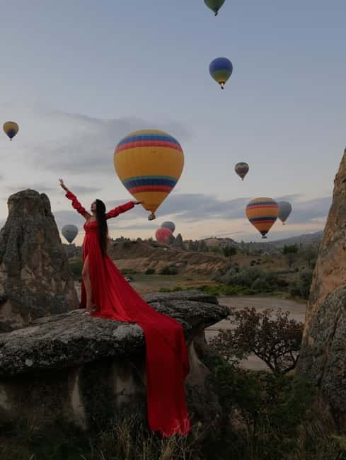 Cappadocia Sunrise or Sunset Photoshoot - Optional flying dress, car, hair, and makeup