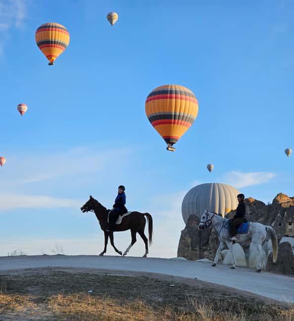 Cappadocia Sunrise & Sunset Horse Tour with Photography - White Valley viewpoint at sunset