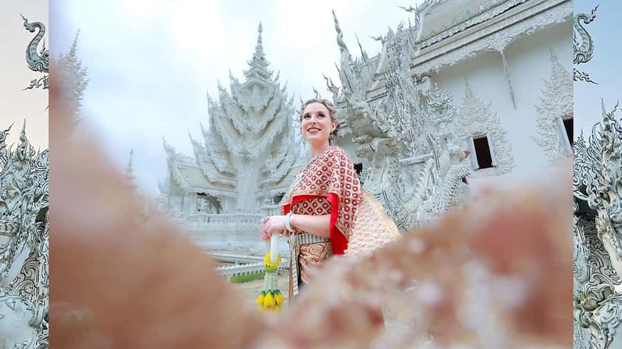 Chiang Rai:Photos of traditional Thai costumes,White Temple - Key points at a glance