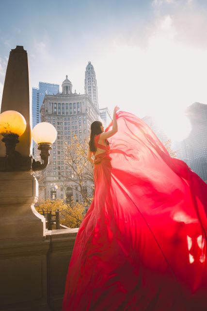 Chicago Luxury Flying Dress Photoshoot - What you receive after the session