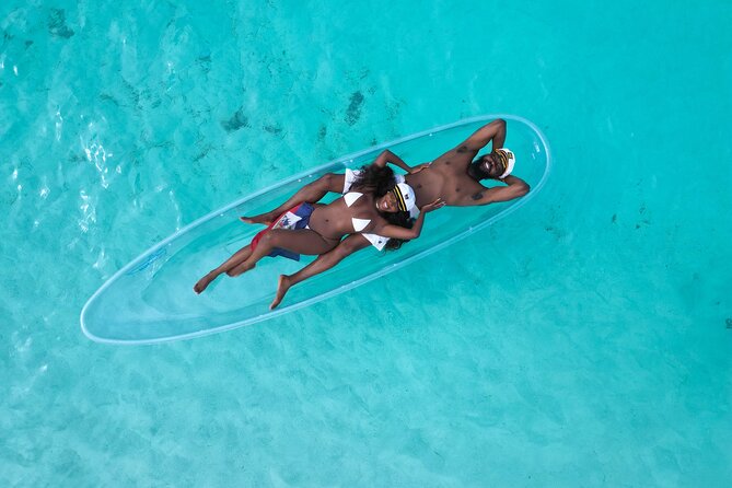 Clear Kayak Drone Photoshoot in Nassau Bahamas - Saunders Beach Gives the Shoot Room to Work