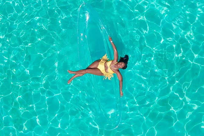 Clear Kayak Photoshoot in Nassau ,Bahamas. - What the drone captures from above