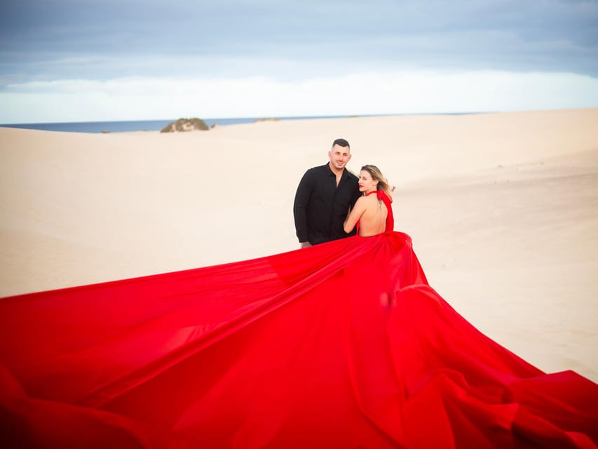 Corralejo: Private Flying Dress Photoshoot - Corralejo scenery and the value of a private setting