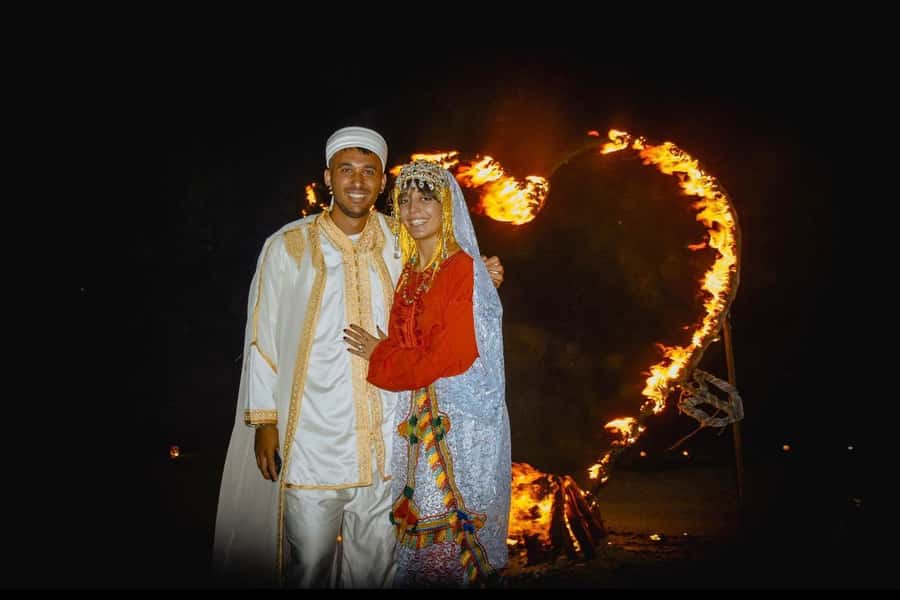Dinner Show at Agafay desert & Traditional Outfit Photoshoot - From Marrakech Medina to the Agafay camp