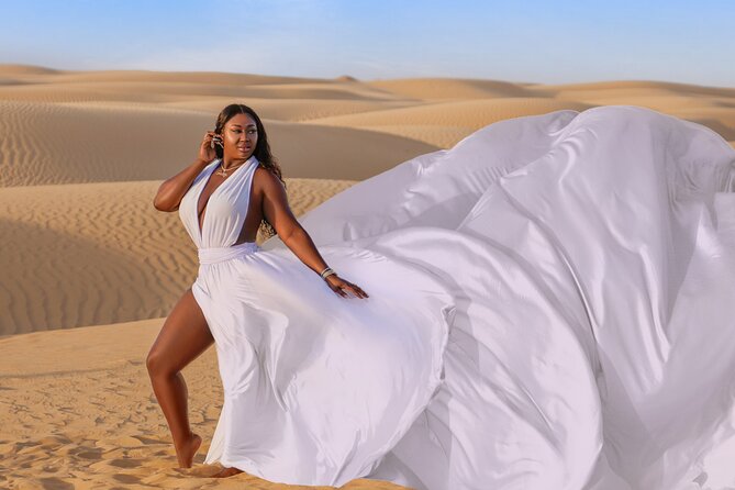 Dubai Flying Dress Private Photoshoot in the Desert - Who will enjoy this most?
