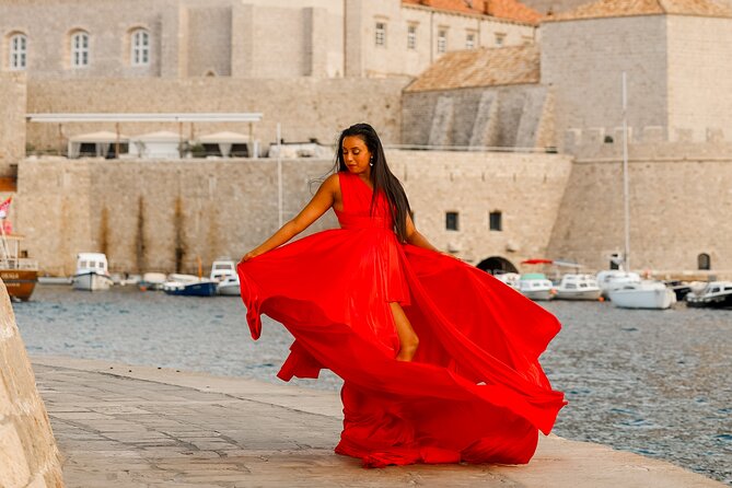 Dubrovnik: Private Flying Dress Photoshoot Experience - Pile Gate gives you an easy starting point