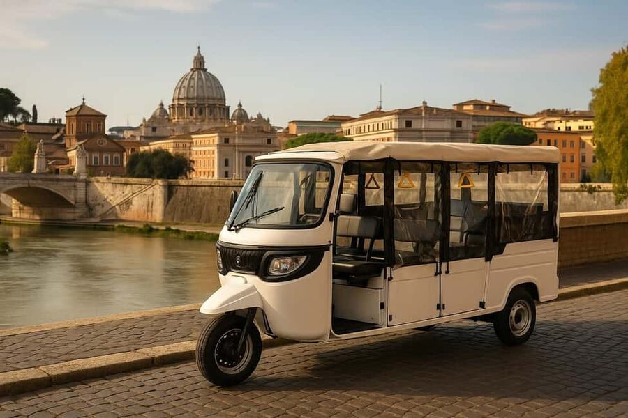 Electric Tuk-Tuk Photography Service of Rome - Orange Garden and Aventine Hill