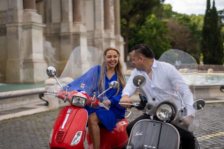 Explore city on Vespa with Professional Photographer - The Orange Garden and its Rome skyline