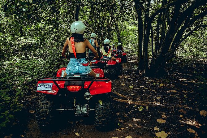 Family ATV Cenote Five Zip Lines Photos Taco Lunch Tequila Taste - Tacos, fruit drinks, and an optional tequila tasting