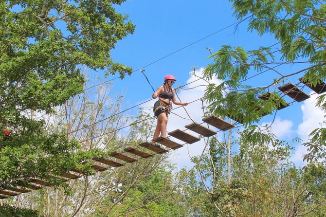 Family ATV Cenote Five Zip Lines Photos Taco Lunch Tequila Taste - ATV trails through the jungle
