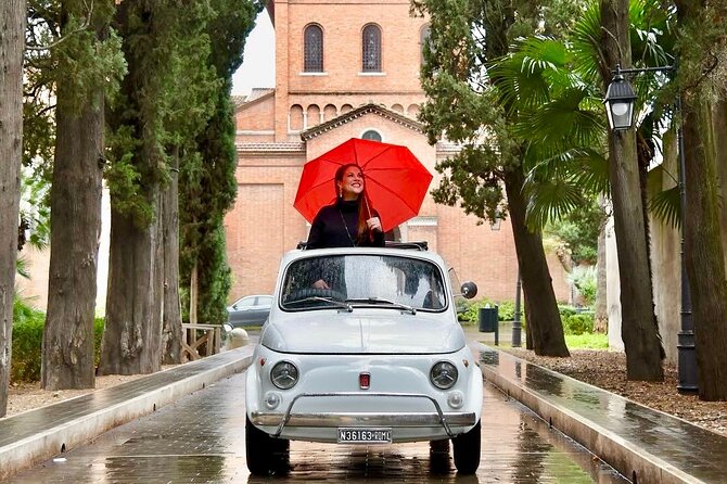 Fiat 500 Private Photoshoot with a Roman, pickup included - Key points at a glance