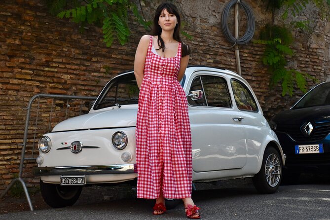 Fiat 500 Private Photoshoot with a Roman, pickup included - Morning, sunset, or night?