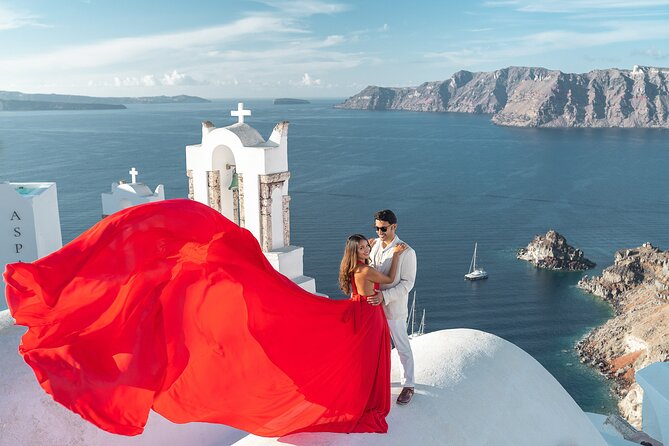 Flying Dress Photo © Photoshoot in Santorini: Express Package - Choosing the Dress Before You Arrive