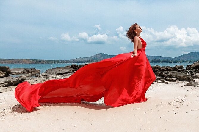 Flying Dress Photoshoot in Kauai - What happens at Keālia Beach