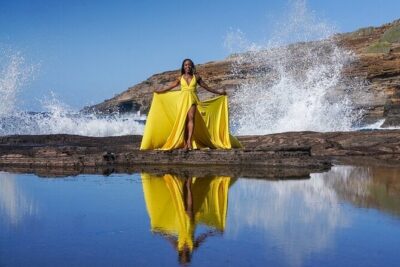 Flying Dress Photoshoot in Kauai
