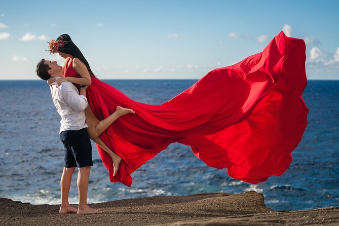Flying Dress Photoshoot on Oahu - Meeting Oahu before the crowds