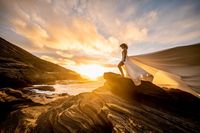 Flying Dress Photoshoot on Oahu - What you receive after the camera stops