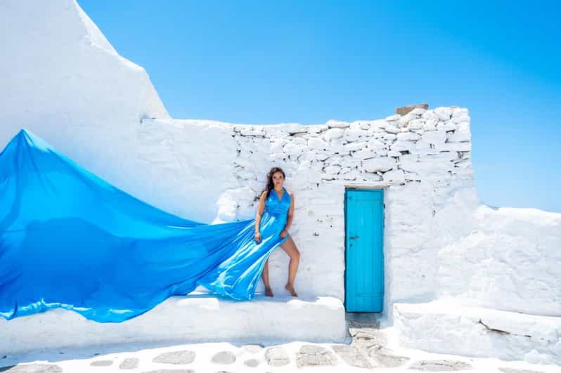 Flying Dress Photoshooting Mykonos - Key points to know before booking