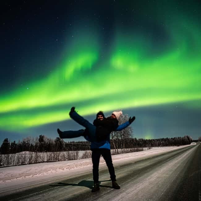 From Rovaniemi: Short Aurora Borealis Photography Expedition - How the three-stop search works