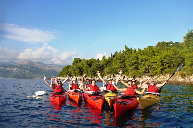 Full Day Kayaking and Snorkeling to Green Cave with GoPro photos - Crossing toward Šipan and the Green Cave