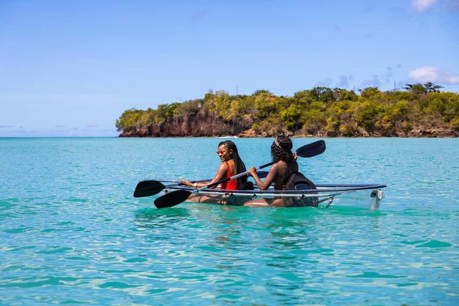 Grenada: Clear Kayak Tour with Drone Photoshoot - The 40-minute coral route