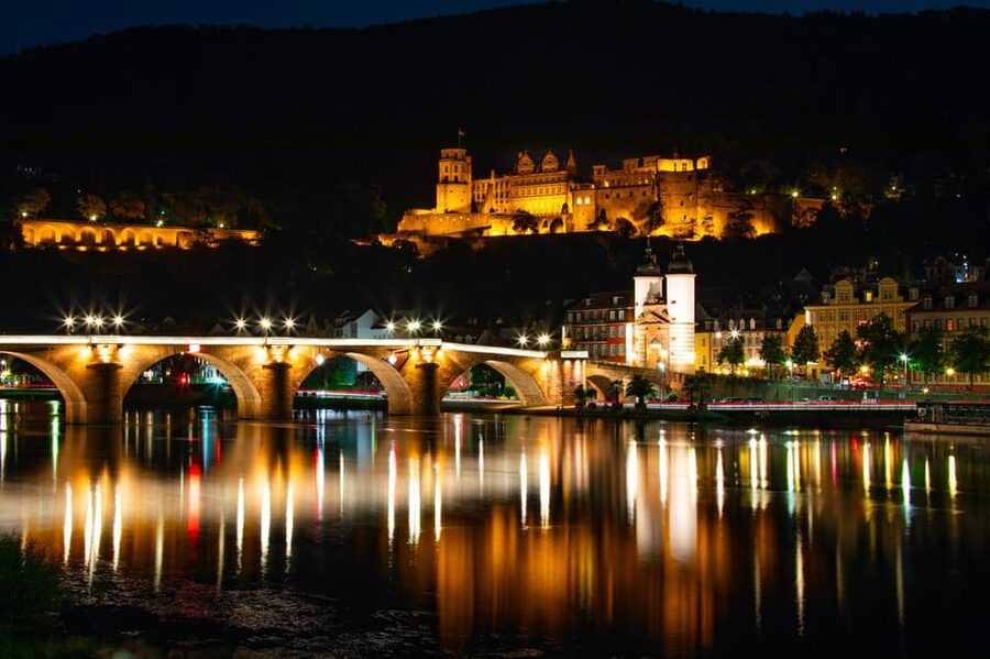 Heidelberg at Night - Photo Walk - The Philosophenweg and the first wide views